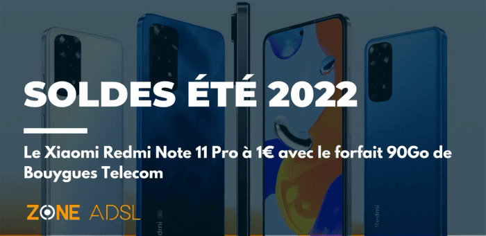 Soldes exceptionnelles : votre Xiaomi Redmi Note 11 Pro à seulement 1€ chez Bouygues Telecom
