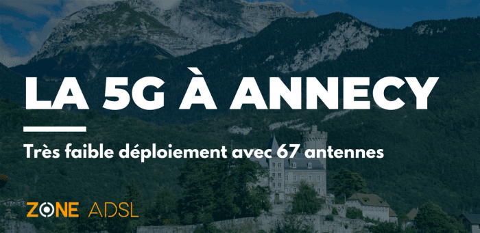 Annecy : 3 fois moins d’antennes 5G que la moyenne en France