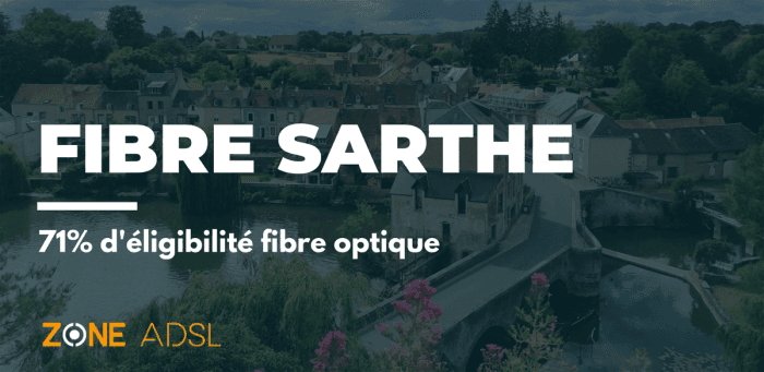 Sarthe fait partie du tiers des départements de France qui ont +70% de couverture fibre