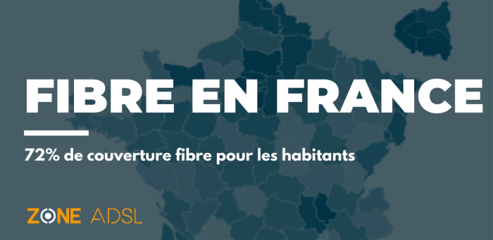 72% des habitants couverts en fibre optique sur le territoire français