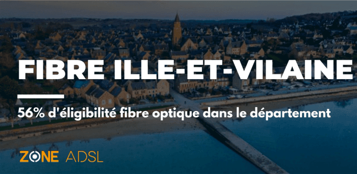 Ille-et-Vilaine : le département le mieux couvert en fibre optique de sa région avec 56% d’éligibilité fibre