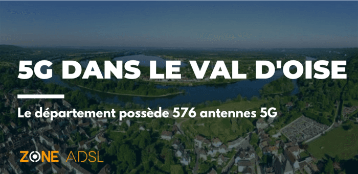 Val d’Oise : appartient au Top 20 avec 576 antennes 5G