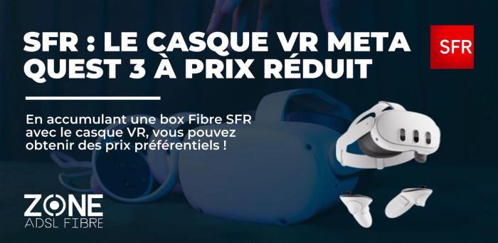 Vivez l'expérience immersive ultime avec SFR : la Box Fibre et le Casque VR Meta Quest3 !