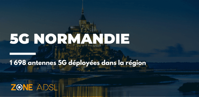 Normandie : appartient au 3 régions qui possèdent le moins d’antennes 5G