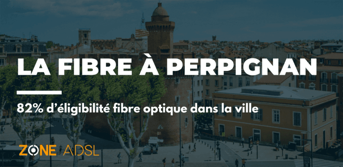 Perpignan appartient au 30 villes de France les plus couvertes en fibre optique