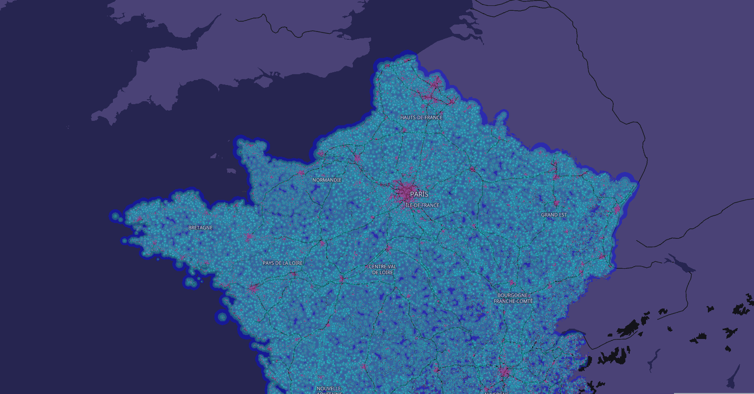 Carte couverture mobile