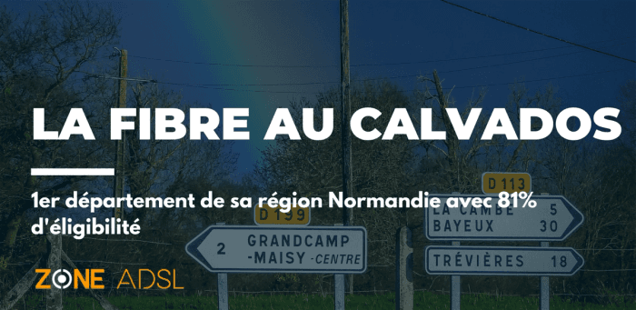 Plus de 4 habitants sur 5 maintenant couverts par la fibre dans le Calvados