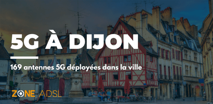 Dijon perd une place dans le classement des villes de France avec le plus d’antennes 5G