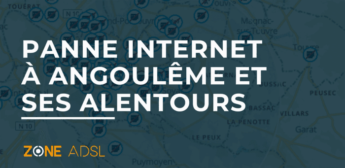 Angoulême et ses alentours sont touchées par une panne internet fibre Bouygues Telecom