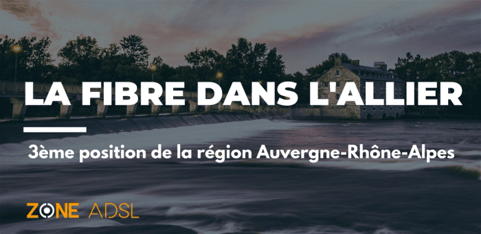 Allier et la fibre optique : en 3e position de sa région Auvergne-Rhône-Alpes