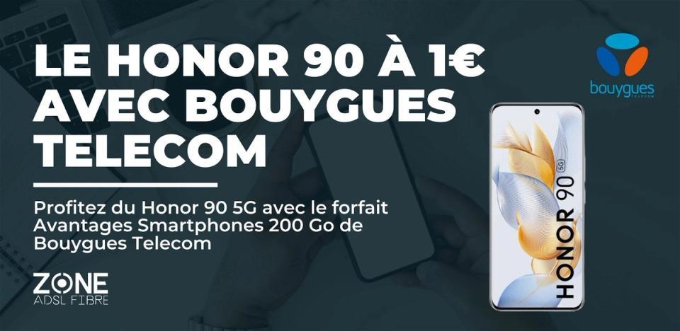 honor 90 5G smartphone pas cher promo bouygues telecom