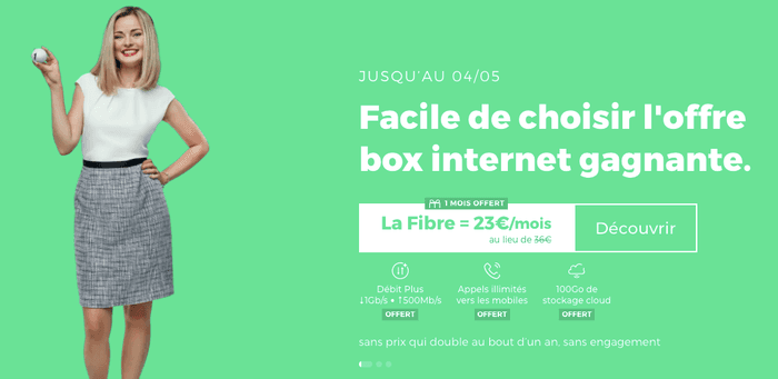 La box internet fibre THD de RED by SFR en promotion