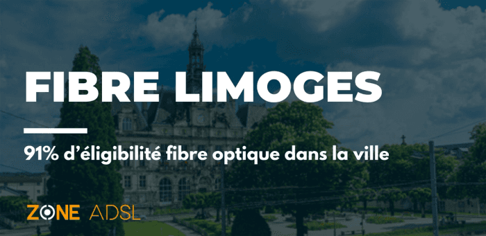 Limoges : 1 habitant sur 10 n’est pas éligible à la fibre optique