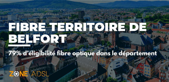 Le Territoire de Belfort appartient au top 20 France en éligibilité fibre