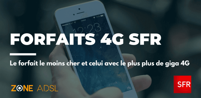 SFR : les meilleurs forfaits mobile 4G du moment