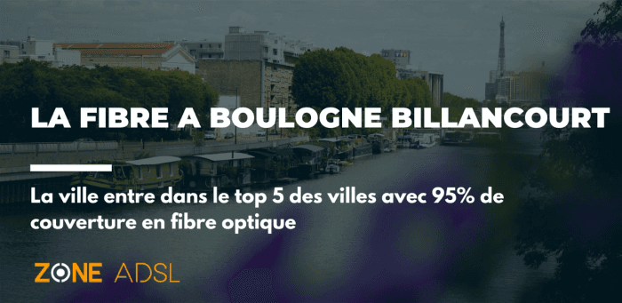 Boulogne-Billancourt accède enfin au top 5 des villes les mieux couvertes en fibre optique