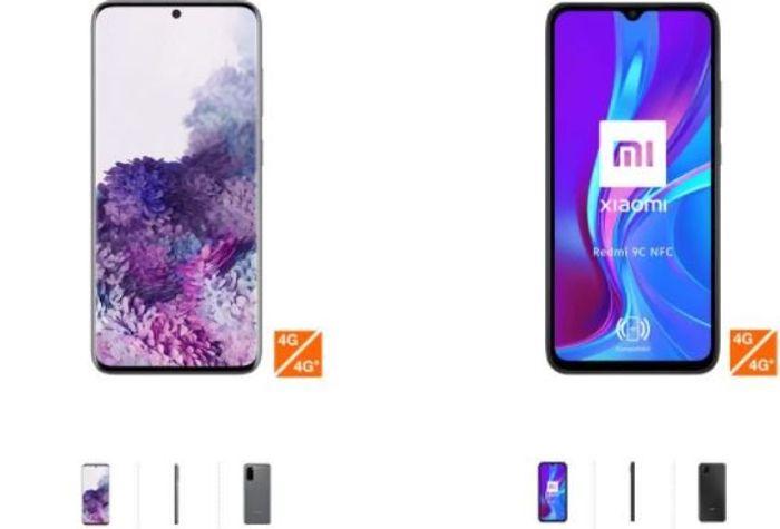 Opération Bons Plans Orange & Sosh sur le Samsung S20 et Xiaomi Redmi 9C