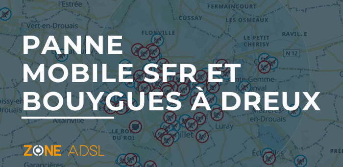 Vernouillet, Dreux et Luray : les villes de l’Eure-et-Loir fragilisées par des pannes mobiles Bouygues et SFR