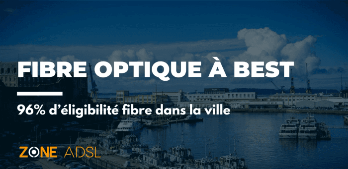 Brest : 2ème plus grande ville avec la meilleure couverture fibre