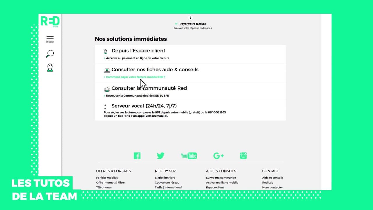 Contacter le service client RED by SFR