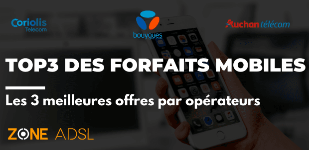 Top 3 forfaits mobiles de la semaine