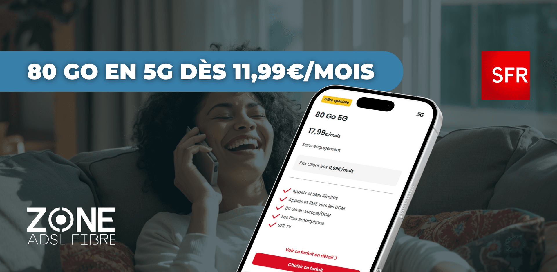 Forfait Mobile 80 Go pas cher