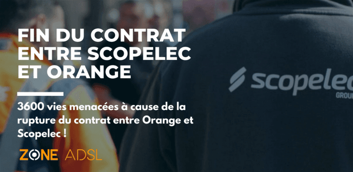 Scopelec : 3600 emplois menacés à cause de la rupture de leur contrat avec Orange