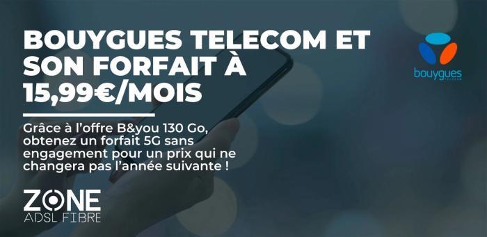 Forfait mobile B&YOU 130Go : une offre incontournable chez Bouygues Telecom