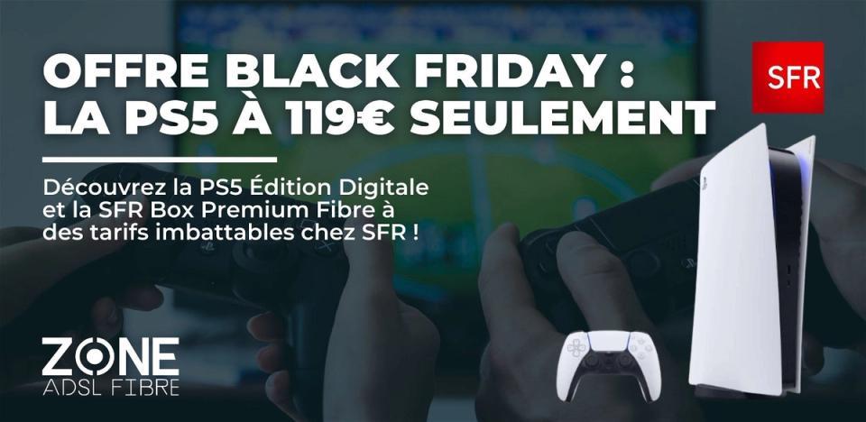 PS5 Box Internet Fibre SFR promo Black Friday