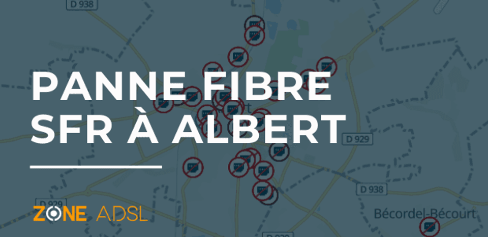 Panne fibre SFR Albert 