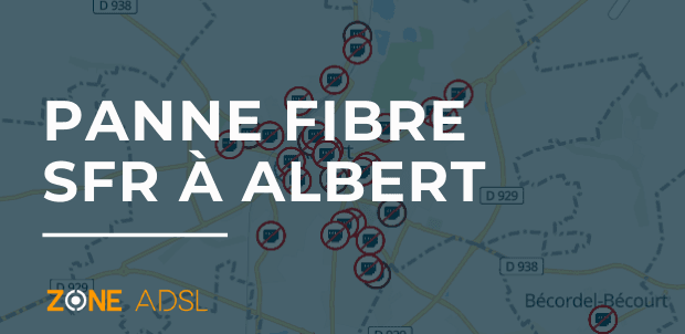 Panne fibre SFR Albert
