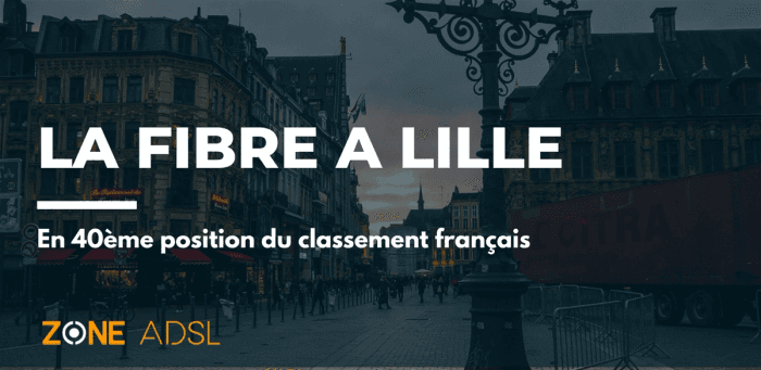 Lille : 40ème du classement français avec seulement 2 habitants sur 3 éligibles à la fibre