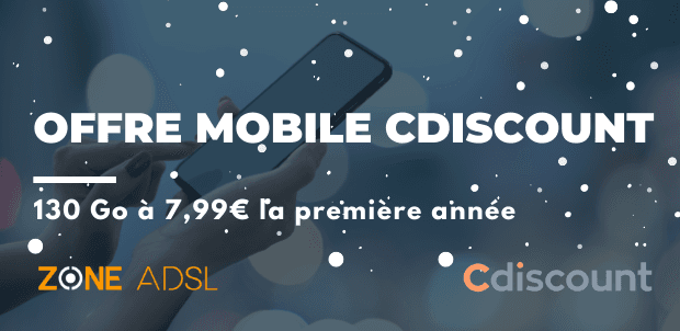 promo cdiscount forfait mobile 130Go