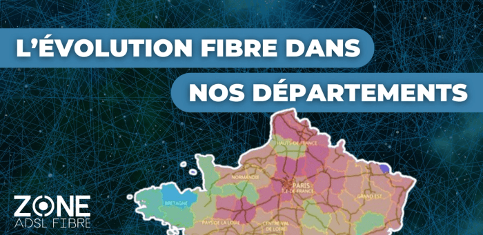 🌐 7 ans de déploiement fibre en France : le focus par département