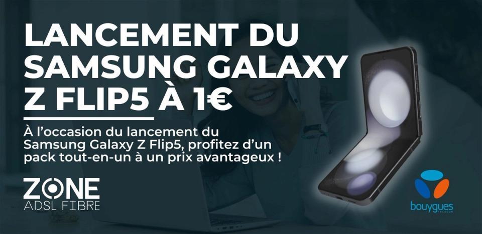 lancement samsung galaxy z flip 5 bouygues telecom promo