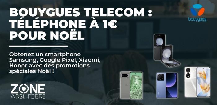 Bouygues Telecom : obtenez un téléphone haut de gamme à 1€ seulement pour Noël
