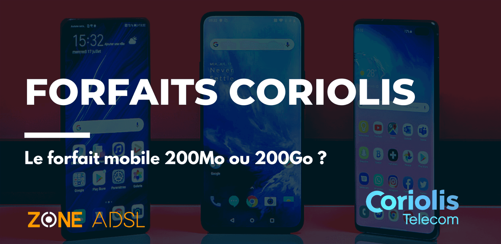Forfaits Coriolis