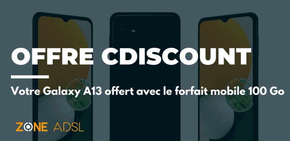 Forfait mobile + smartphone offert Cdiscount 