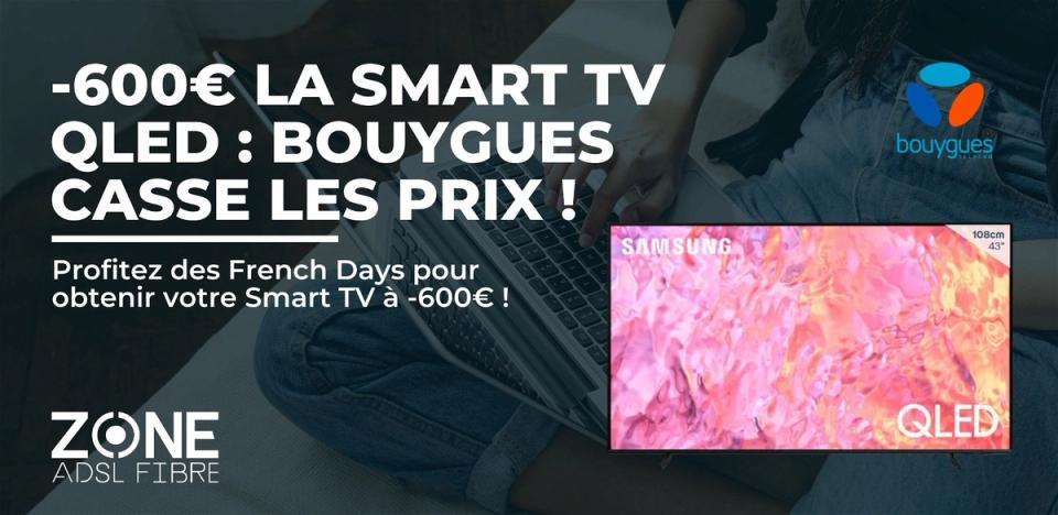 smart tv qled french days promo bouygues telecom