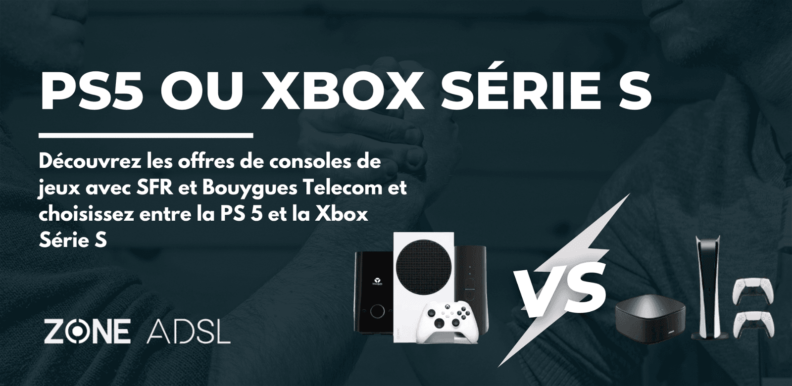 choisir console jeux gaming entre PS5 et Xbox de sfr et bouygues
