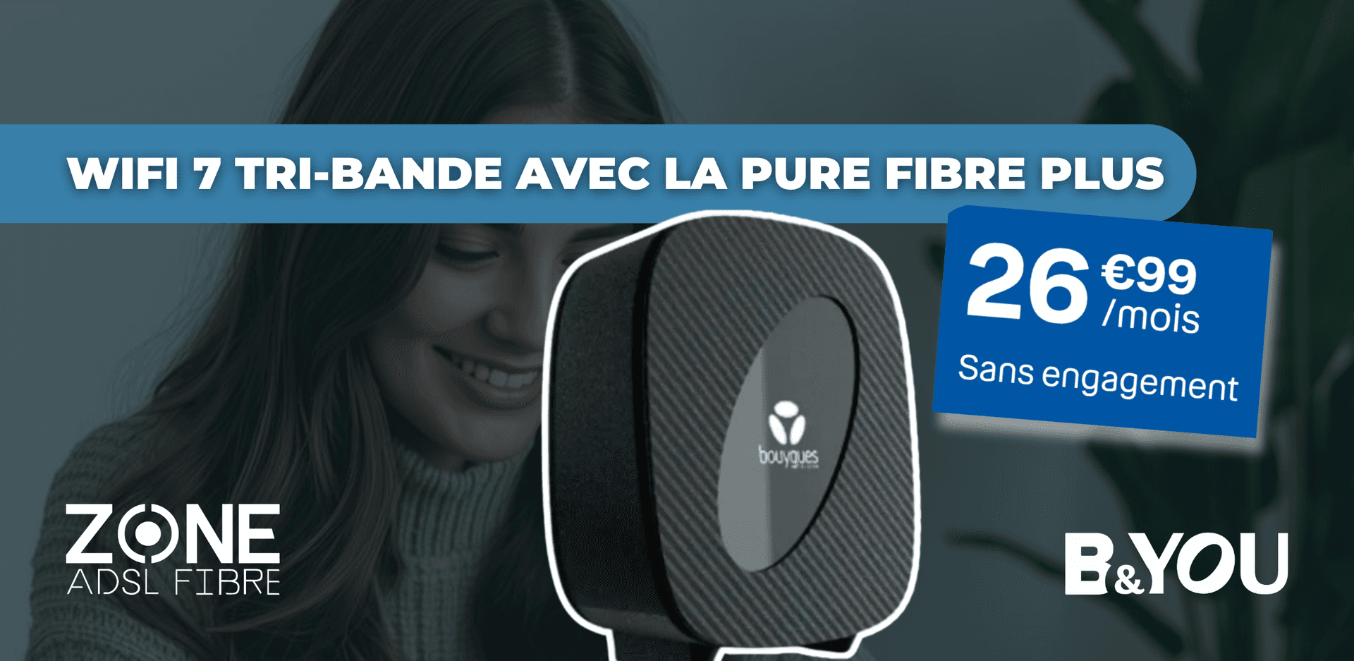 Wifi 7 Tri bande B&You Pure Fibre Plus