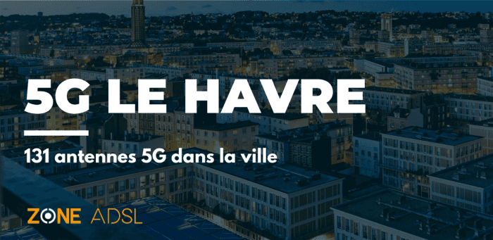 Le Havre appartient au top 20 France avec 131 antennes 5G