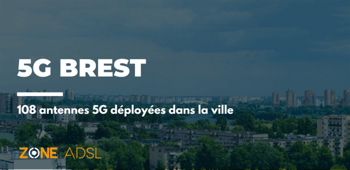 Brest dépasse enfin les 100 antennes 5G déployées sur son territoire