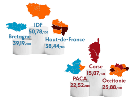 Couverture réseau mobile : top et flop régions