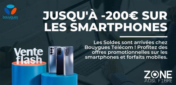 Soldes jusqu’au 16/07 : bénéficiez de promotions sur les Smartphones de votre choix avec Bouygues !