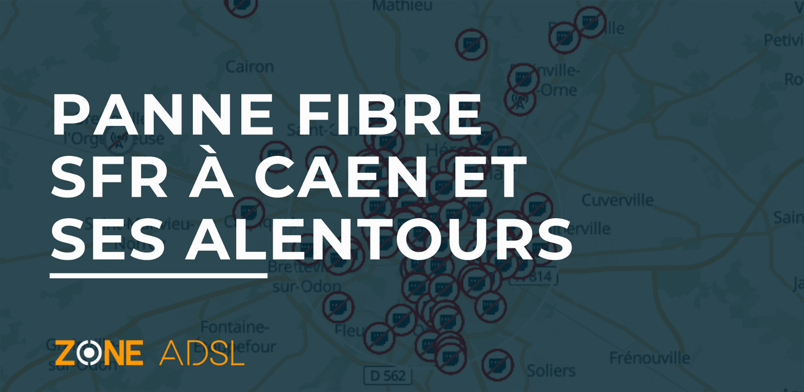 Panne fibre SFR à Caen