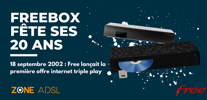 Freebox : la première offre internet triple play souffle ses 20 bougies