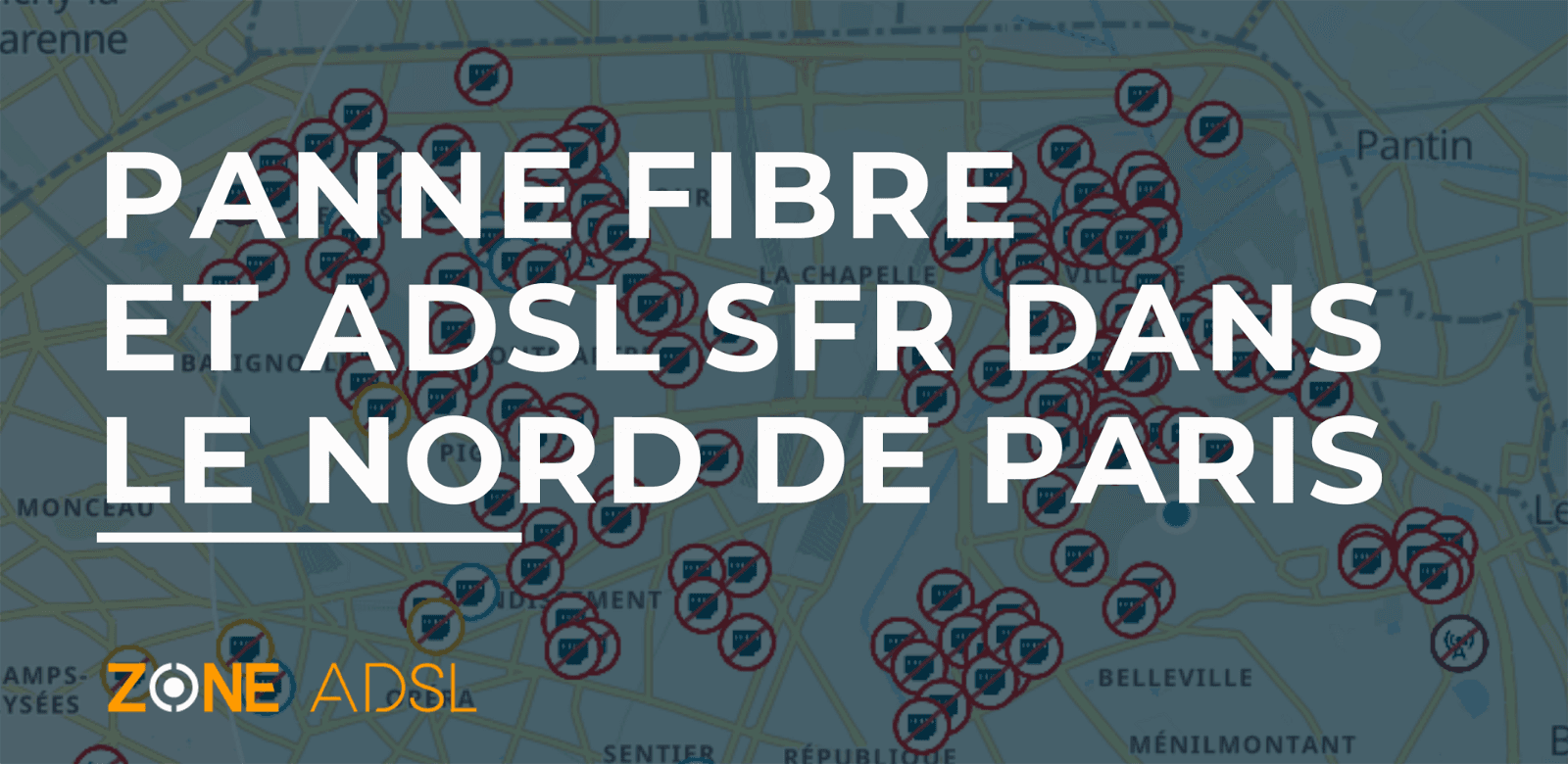 Panne fibre et ADSL SFR à Paris