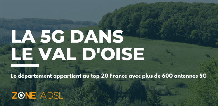 Le Val d’Oise appartient au top 20 France avec plus de 600 antennes 5G